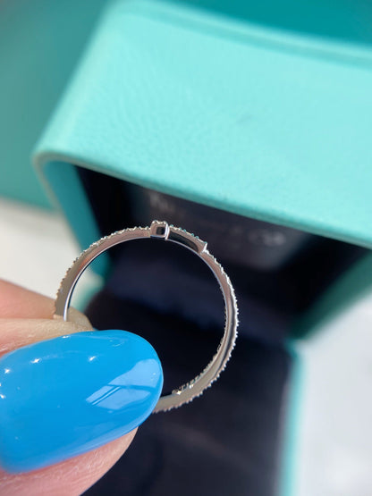 [⭐Veyra Jewels]T SMALL RING DIAMOND SILVER