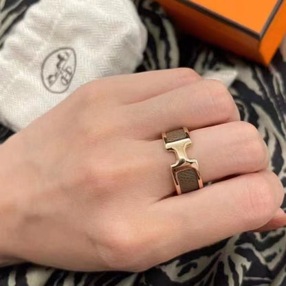 [⭐Veyra]OLYMPE PINK GOLD RING
