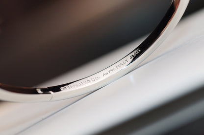 [⭐Veyra Jewels]NARROW T1 HINGED BANGLE DIAMOND SILVER