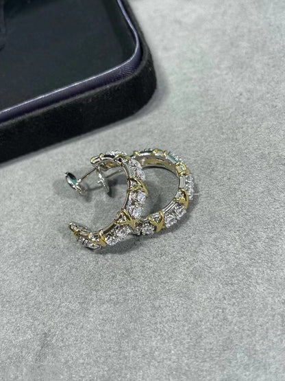 [⭐Veyra Jewels]SCHLUMBERGER GOLD DIAMOND EARRINGS