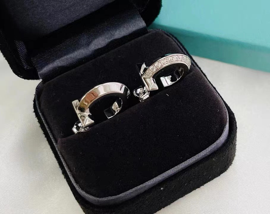 [⭐Veyra Jewels]T1 HOOP DIAMOND EARRINGS