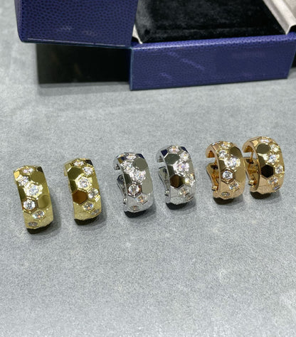 [⭐Veyra]BEE LOVE DIAMOND HOOP EARRINGS