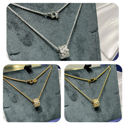 [⭐Veyra]BEE LOVE DIAMOND PAVED 3 ROW NECKLACE