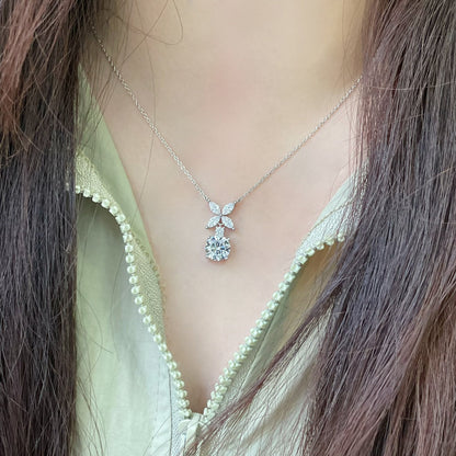 [⭐Veyra Jewels]VICTORIA PENDANT SILVER DIAMOND NECKLACE