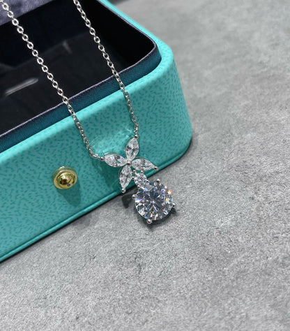 [⭐Veyra Jewels]VICTORIA PENDANT SILVER DIAMOND NECKLACE