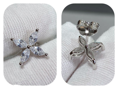 [⭐Veyra Jewels]VICTORIA SILVER DIAMOND STUD MINI EARRINGS