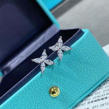 [⭐Veyra Jewels]VICTORIA SILVER DIAMOND STUD MINI EARRINGS