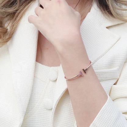 [⭐Veyra Jewels]T PINK GOLD PINK DIAMOND BRACELET