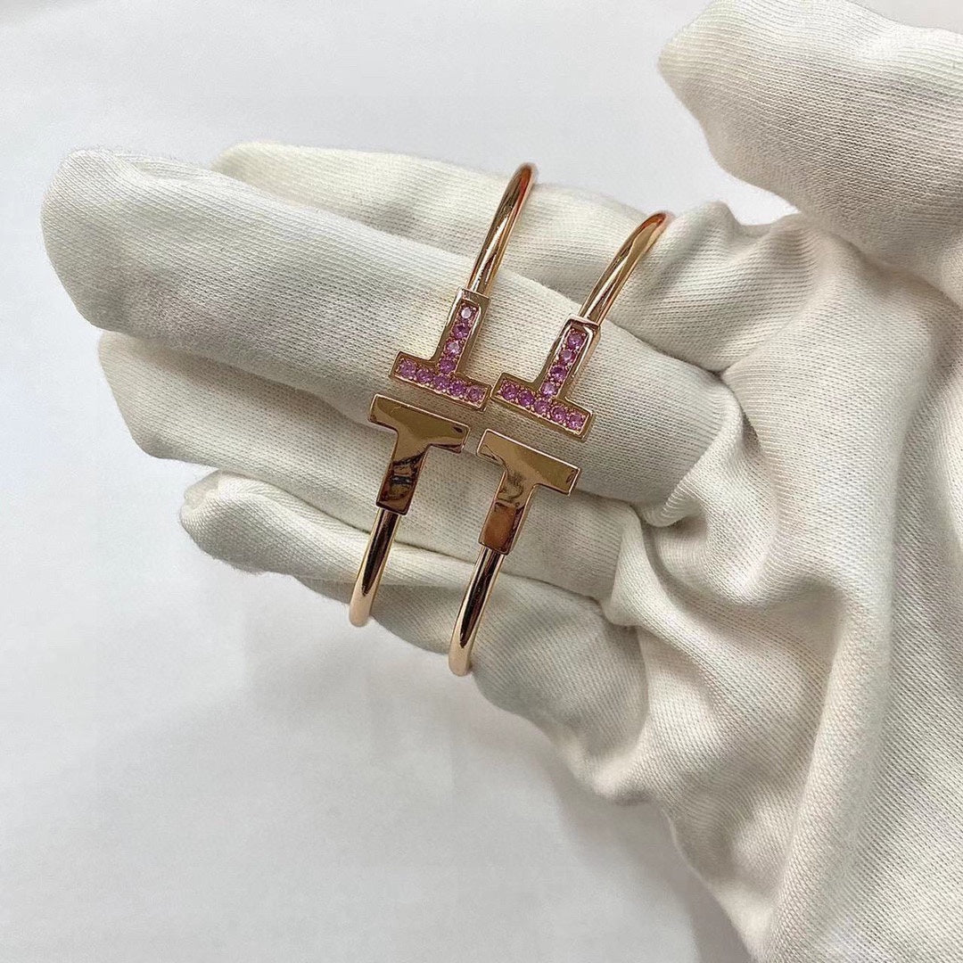 [⭐Veyra Jewels]T PINK GOLD PINK DIAMOND BRACELET