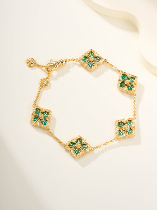 [⭐Veyra]B.C.L ENAMELED Five-Flower Bracelet（Various Colors)