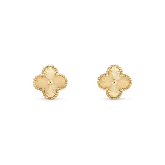 [⭐Veyra]CLOVER MINI 9.5MM LASER EARRINGS
