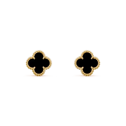 [⭐Veyra]CLOVER MINI 9.5MM BLACK MOP EARRINGS