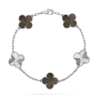 [⭐Veyra] CLOVER 5 MOTIF GRAY MOP BRACELET COLLECTION