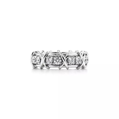 [⭐Veyra Jewels]SIXTEEN STONE SILVER RING