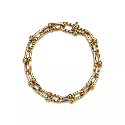 [⭐Veyra Jewels]HARDWEAR MEDIUM LINK 20 MOTIF GOLD BRACELET
