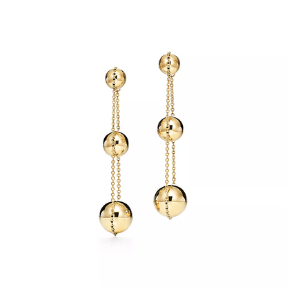 [⭐Veyra Jewels]TRIPLE DROP GOLD EARRINGS