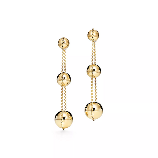 [⭐Veyra Jewels]TRIPLE DROP GOLD EARRINGS