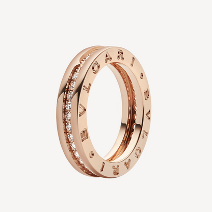 [⭐Veyra]ZERO 1 ONE-BAND PAVED DIAMONDS ON THE SPIRAL RING
