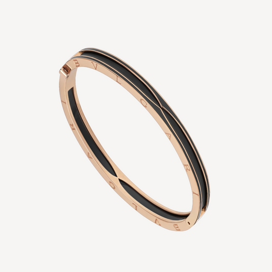 [⭐Veyra]ZERO 1 PINK GOLD WITH MATTE BLACK CERAMIC BRACELET