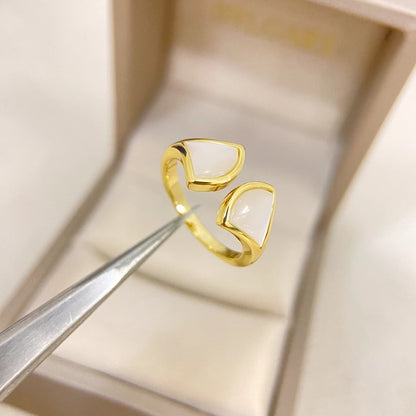 [⭐Veyra]DOUBLE SKIRT PATTERN OPEN RING