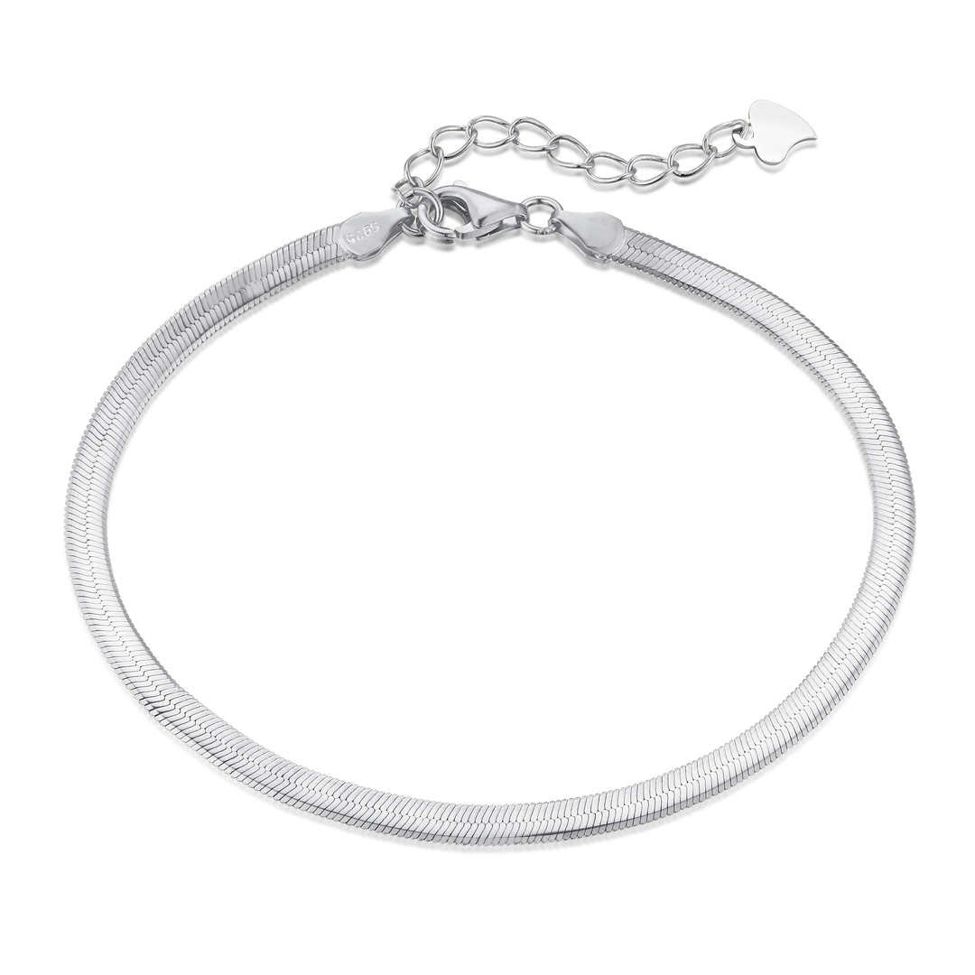 [⭐Lucky Jewelry]Flat Snake Bone Chain Blade Necklace