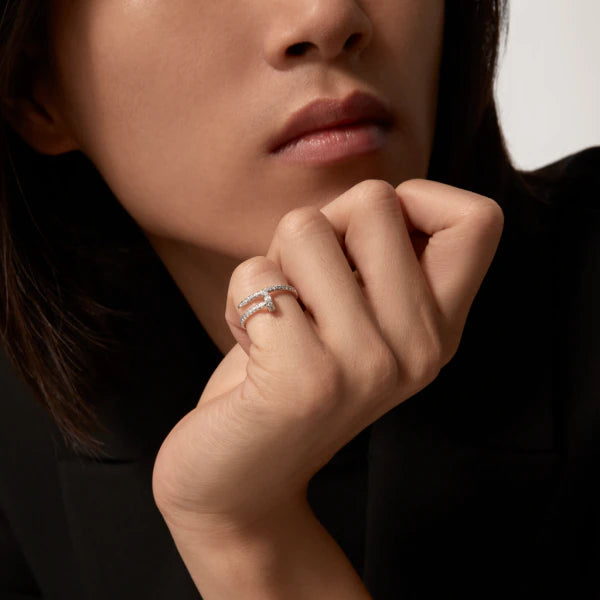 [⭐Veyra]JUSTE RING 1.8MM SILVER DIAMONDS