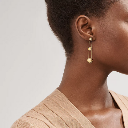 [⭐Veyra Jewels]TRIPLE DROP GOLD EARRINGS