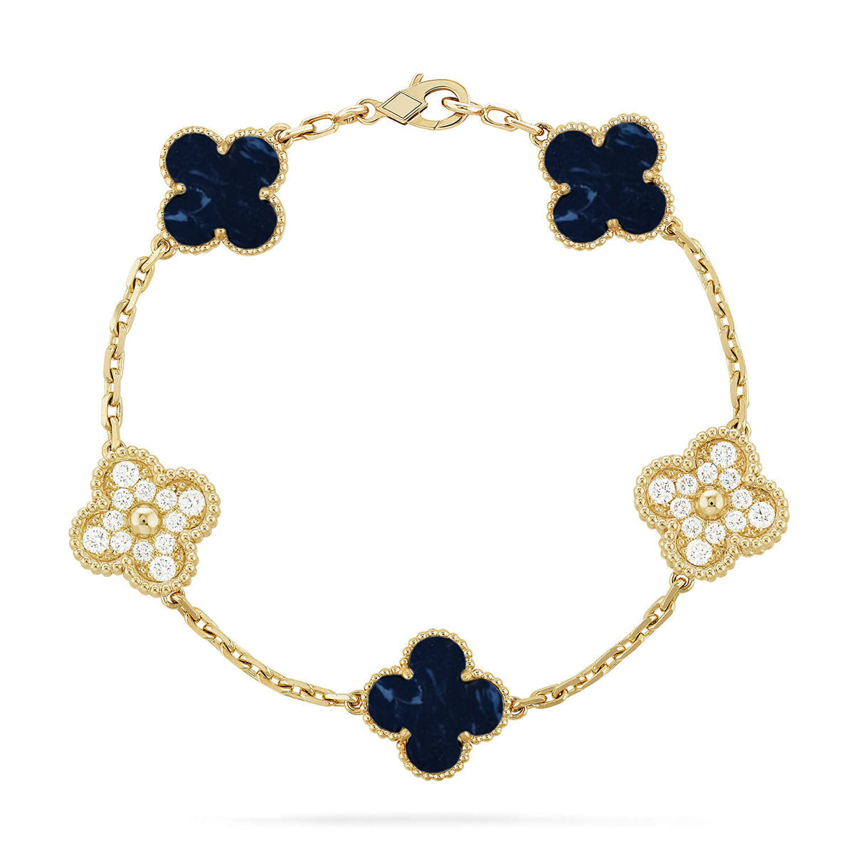 [⭐Veyra]CLOVER 5 MOTIF PIETERSITE BRACELET COLLECTION