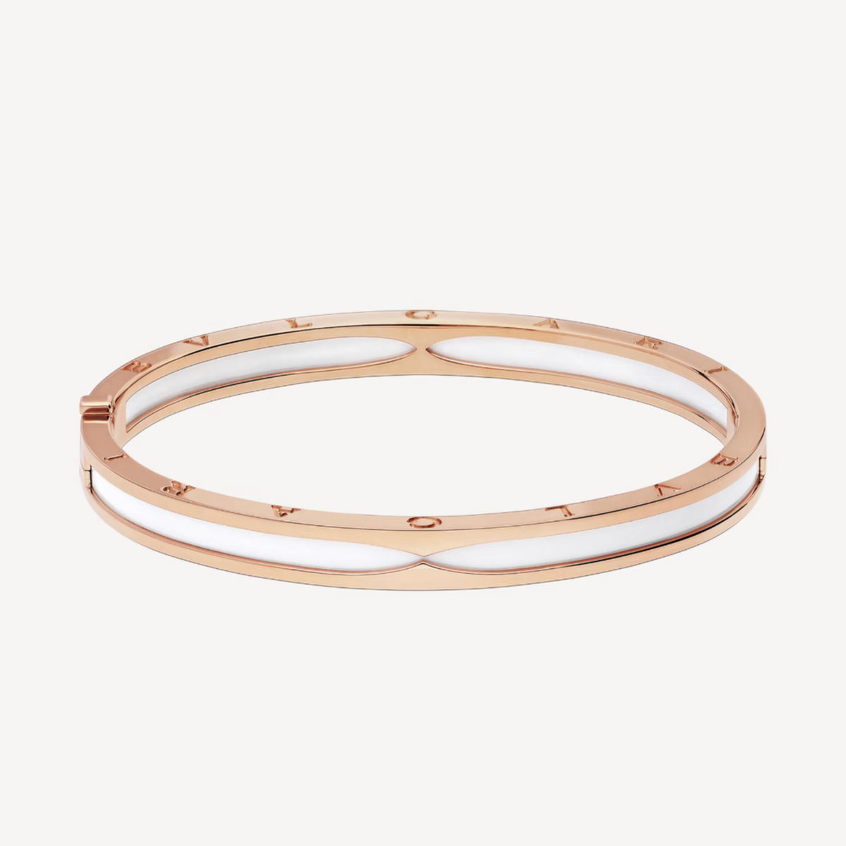[⭐Veyra]ZERO 1 PINK GOLD WITH WHITE CERAMIC BRACELET