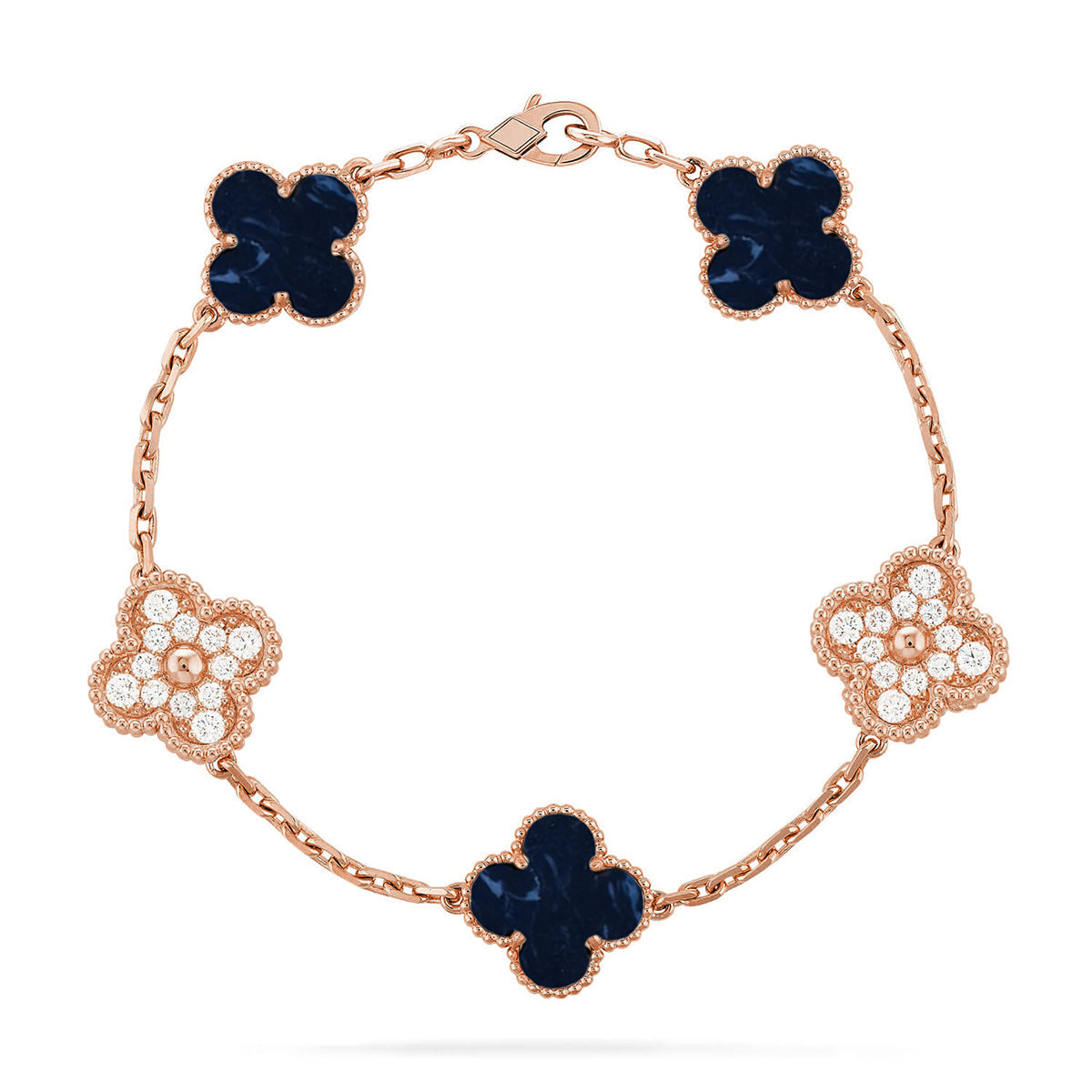 [⭐Veyra]CLOVER 5 MOTIF PIETERSITE BRACELET COLLECTION
