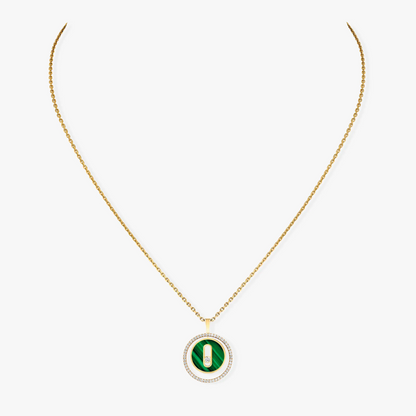 [⭐Veyra]Demo MOVE 1 DIAMOND MALACHITE GOLD DIAMOND NECKLACE