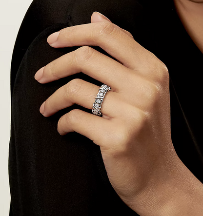 [⭐Veyra Jewels]SIXTEEN STONE SILVER RING