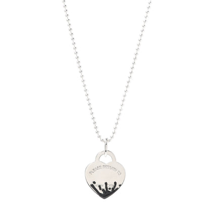 [⭐Veyra Jewels]COLOUR HEART SPLASH TAG NECKLACE