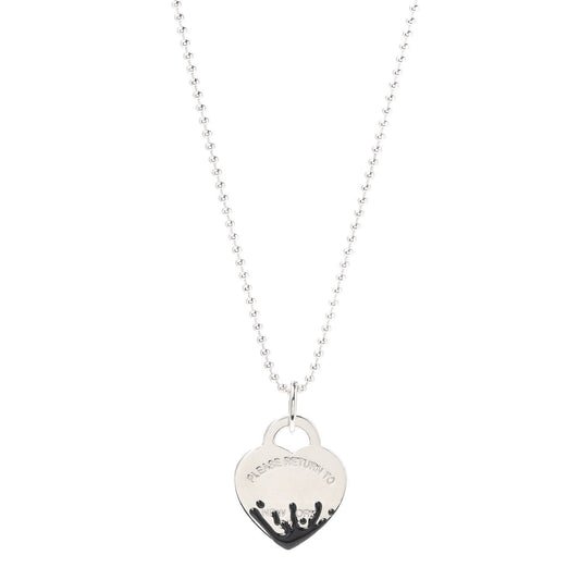 [⭐Veyra Jewels]COLOUR HEART SPLASH TAG NECKLACE