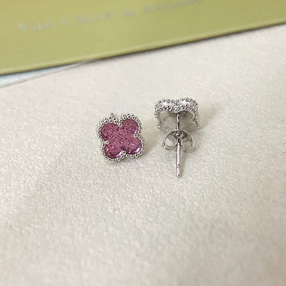 [⭐Veyra]2026 NEW MINI CLOVER 1 MOTIF  BUBBLE PINK ENAMEL
