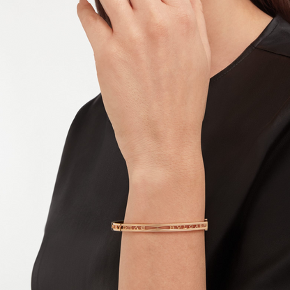 [⭐Veyra]ZERO 1 SPIRAL LOGO PINK GOLD BRACELET