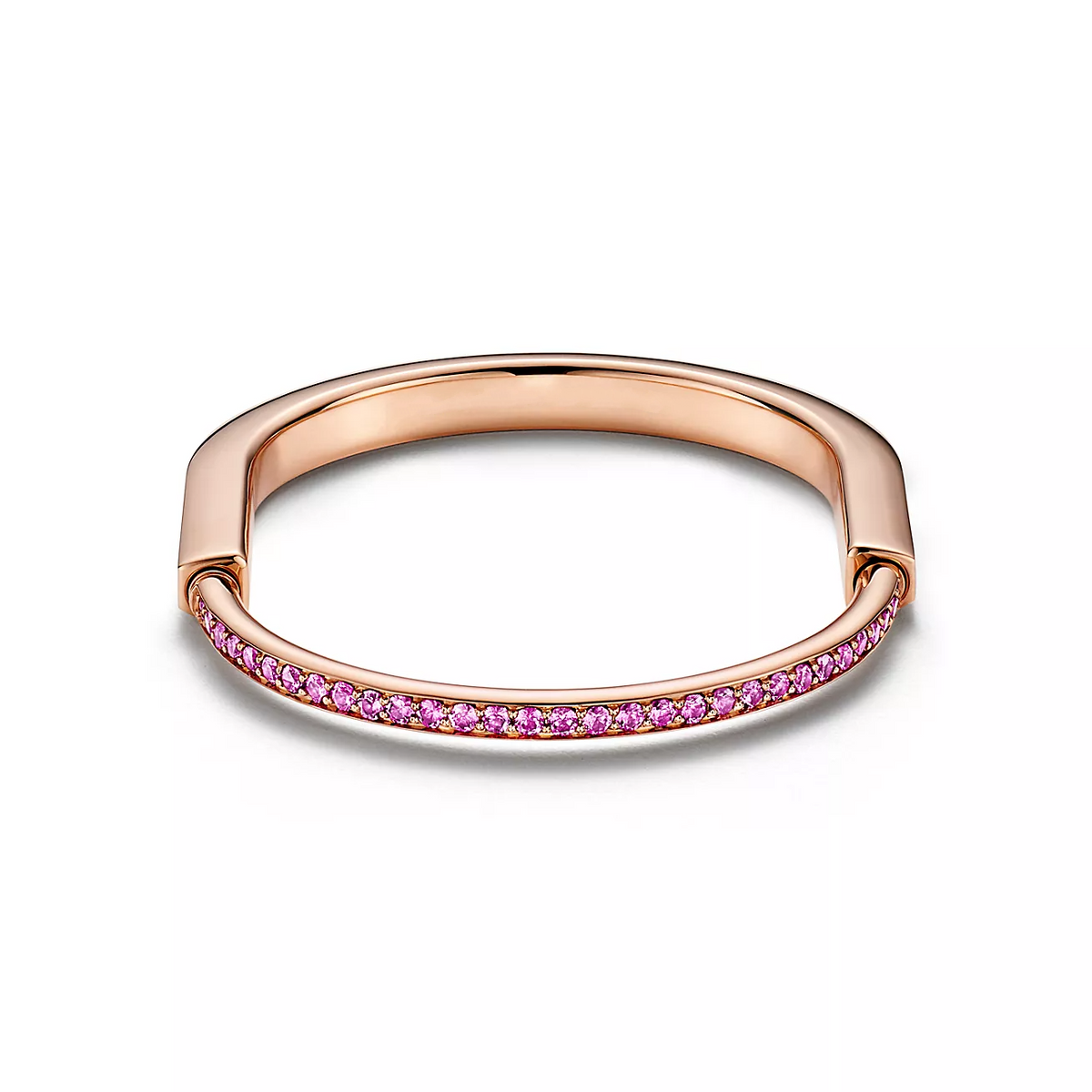 [⭐Veyra Jewels]LOCK BRACELET ROSE DIAMOND PINK GOLD