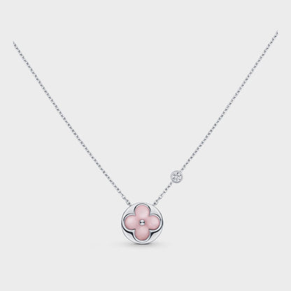 [⭐Veyra]SUN MOTIF PINK MOP SILVER BRACELET