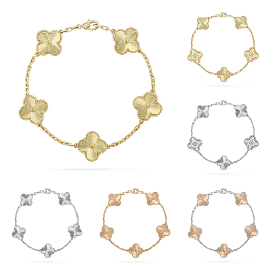 [⭐Veyra] CLOVER 5 MOTIF LASER BRACELET COLLECTION