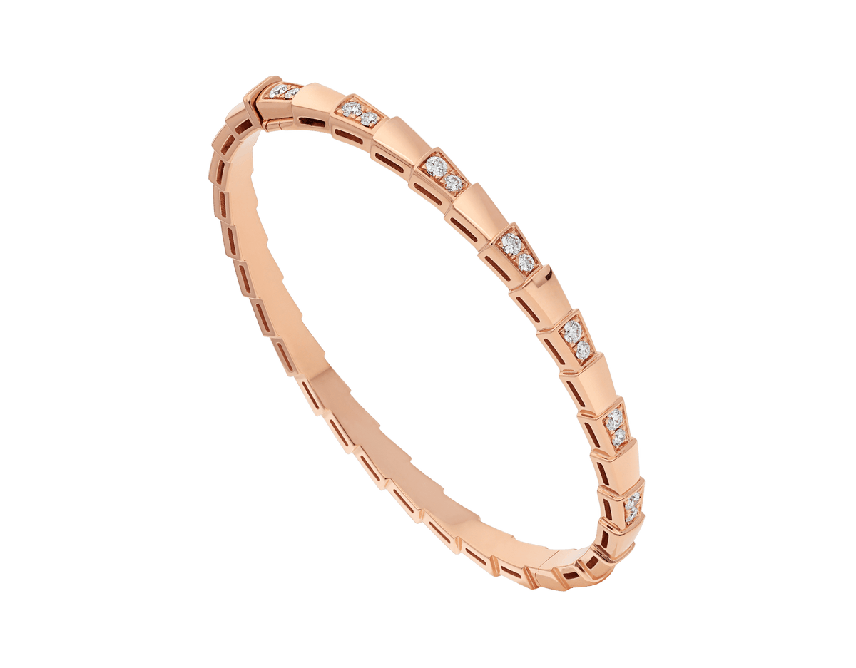 [⭐Veyra]SERPENTI SMALL BRACELET PINK GOLD DIAMOND
