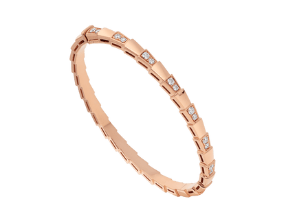 [⭐Veyra]SERPENTI SMALL BRACELET PINK GOLD DIAMOND