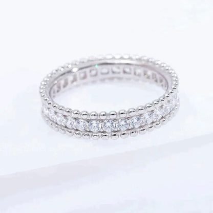 [⭐Veyra]PERLEE DIAMOND SILVER RING