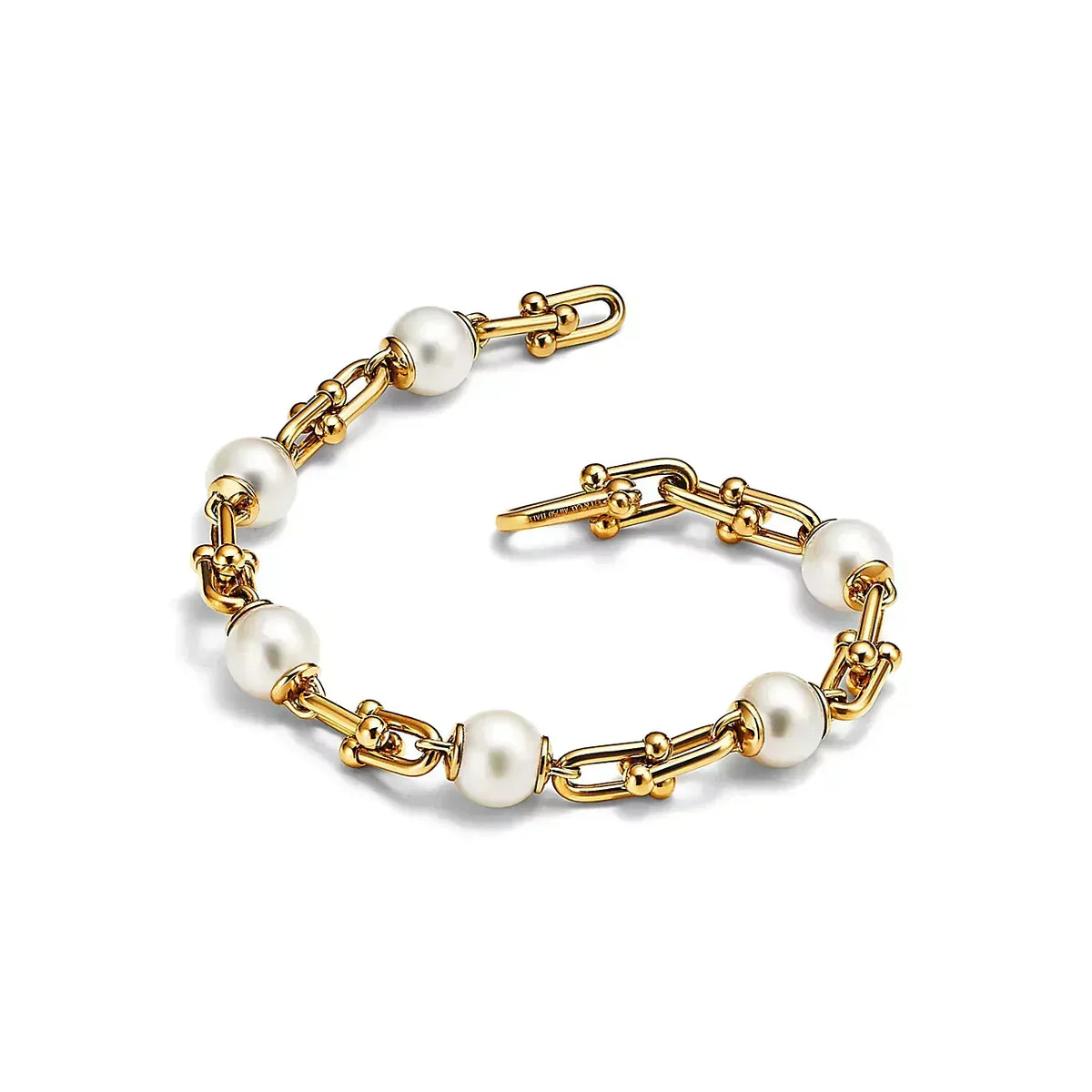 [⭐Veyra Jewels]LINK BRACELET GOLD WITH FRESHWATER PEARLS