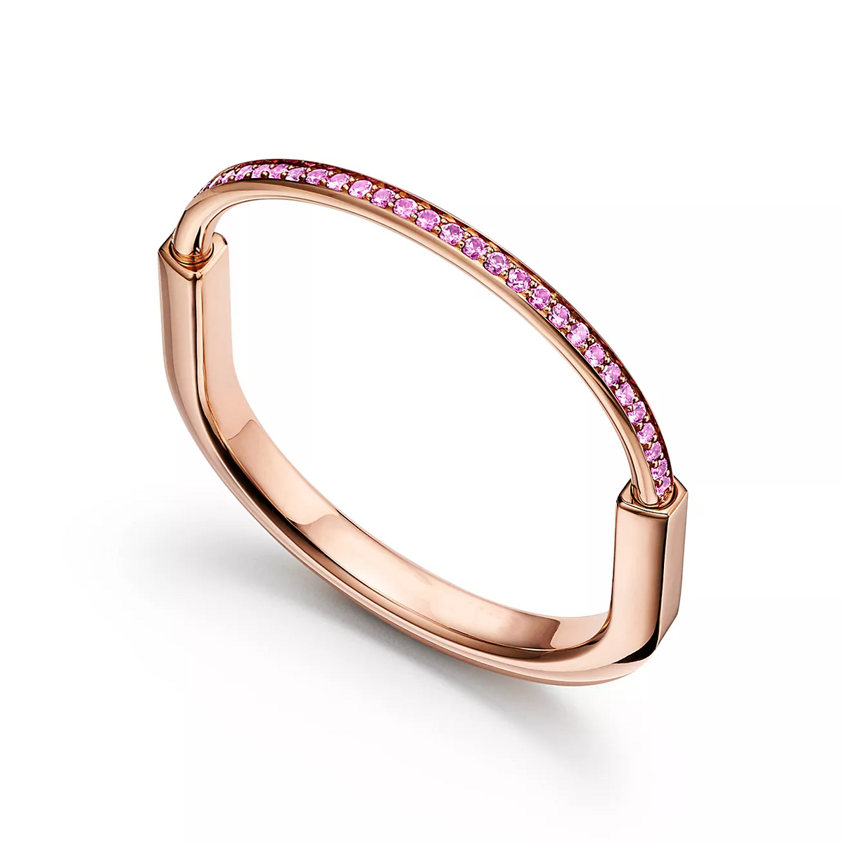 [⭐Veyra Jewels]LOCK BRACELET ROSE DIAMOND PINK GOLD