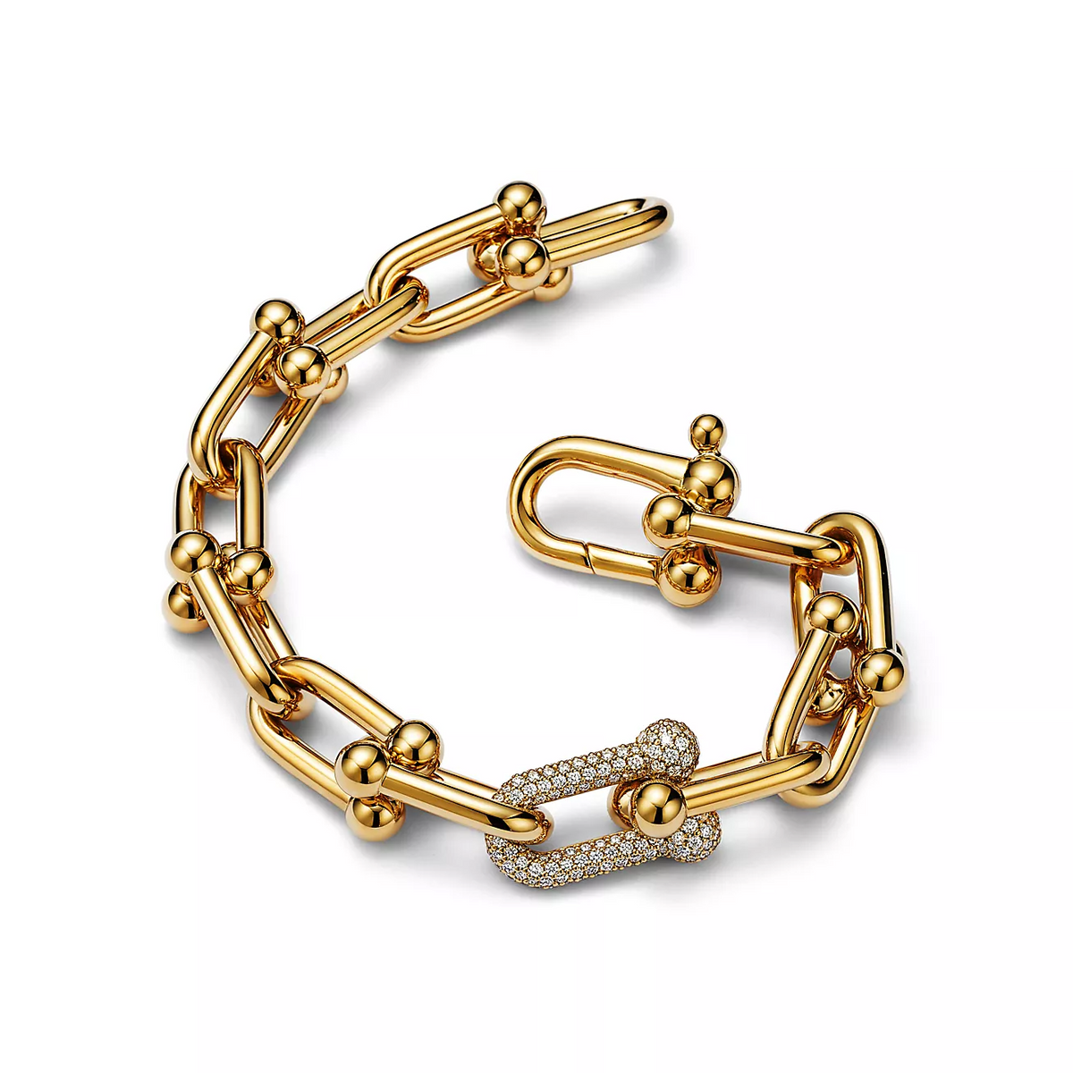 [⭐Veyra Jewels]HARDWEAR LARGE LINK GOLD DIAMOND BRACELET