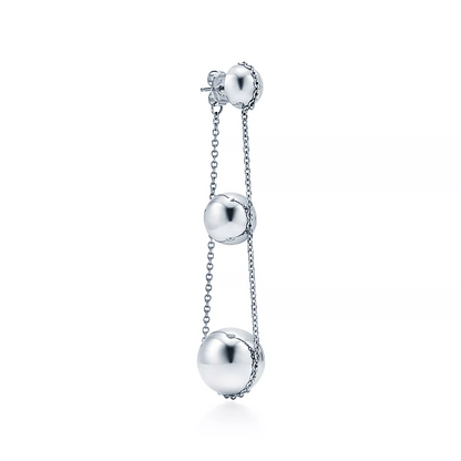 [⭐Veyra Jewels]TRIPLE DROP SILVER EARRINGS