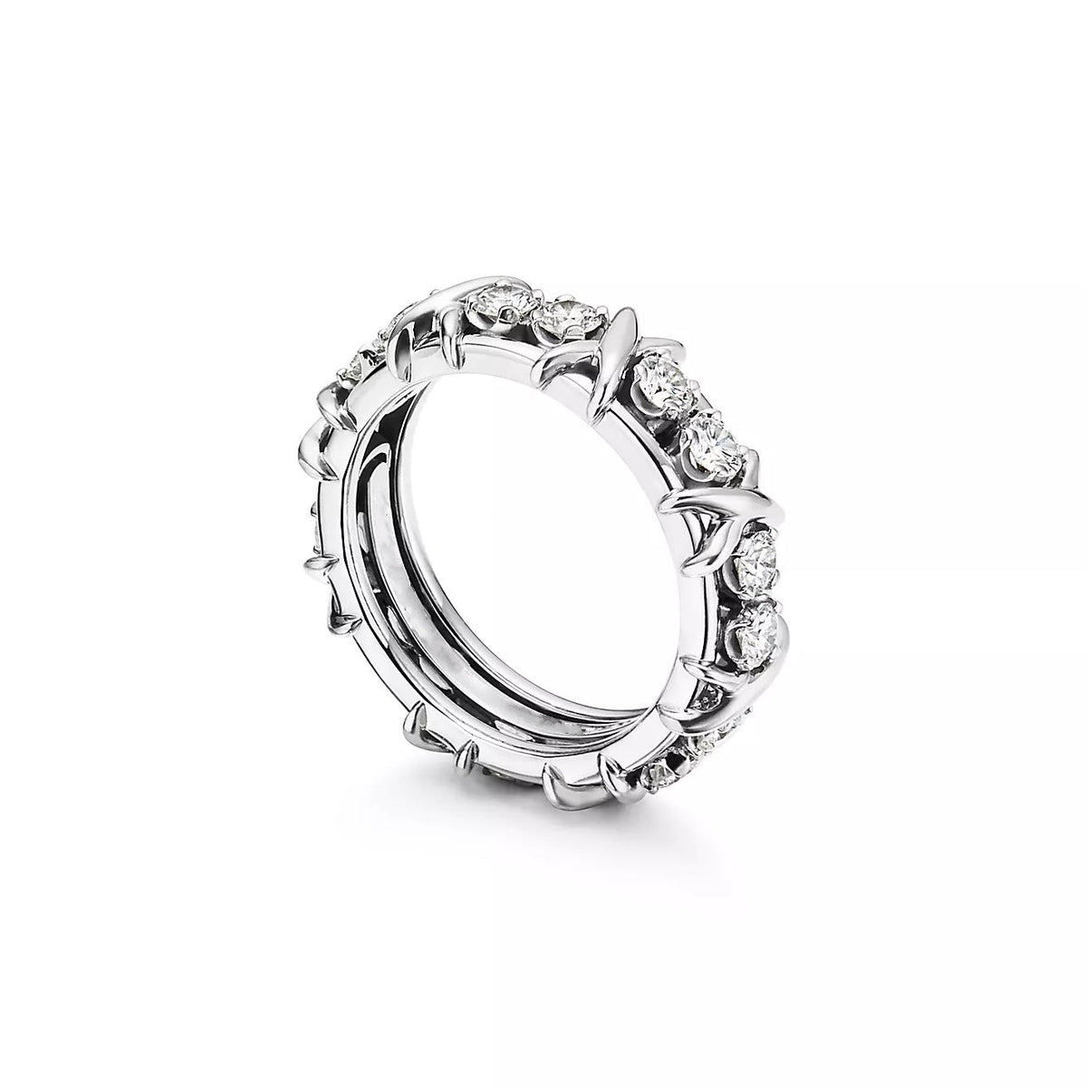 [⭐Veyra Jewels]SIXTEEN STONE SILVER RING
