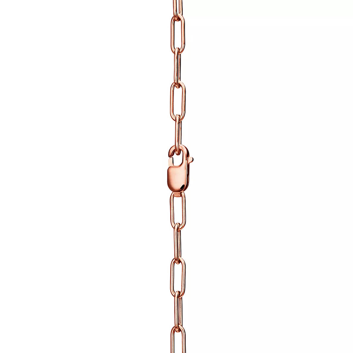 [⭐Veyra Jewels]LOCK NECKLACE MEDIUM PENDANT PINK GOLD PAVED DIAMONDS
