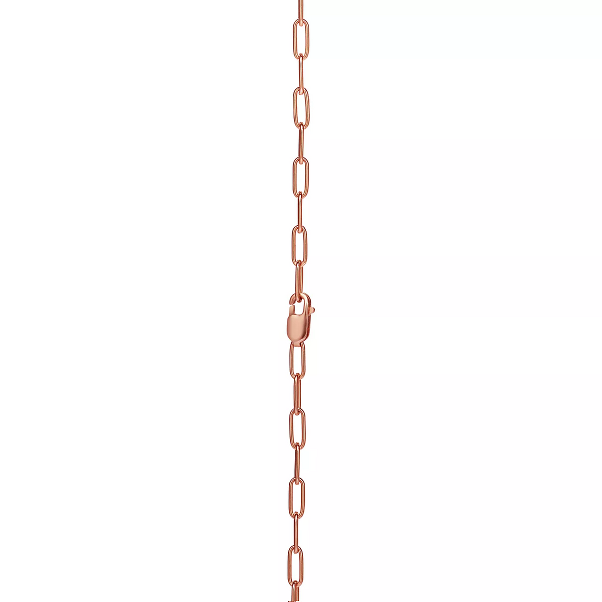 [⭐Veyra Jewels]LOCK MEDIUM PENDANT PINK DIAMOND PINK GOLD NECKLACE