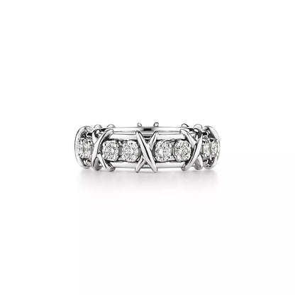 [⭐Veyra Jewels]SIXTEEN STONE SILVER RING